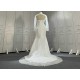 Satin Two In One Wedding Dress Mermaid Bride Dress With Ball Gown Over Skirt CBWD0020