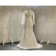 Satin Two In One Wedding Dress Mermaid Bride Dress With Ball Gown Over Skirt CBWD0020