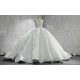 Sleeveless V Neck Lace Luxury Wedding Dress CBWD0016