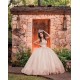 2024 Rose Gold Quince Dress Sleeveless Vestidos De 15 Anos With Bow