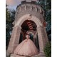 2024 Rose Gold Quince Dress Sleeveless Vestidos De 15 Anos With Bow