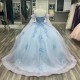 2024 Sky Blue Quinceanera Dresses Sweet 15 16 Birthday Party Gown Vestidos Para XV