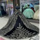 Black Sleeveless Quinceanera Dresses Sweetheart 15 Dress With Bow