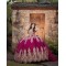 Burgundy Quince Dress Sweetheart Neck Girls Sweet 16 Dresses With Bow