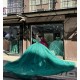 Cape Sleeve Green Quinceanera Dresses Sweetheart Neckline 15 Dress