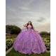 Cape Sleeve Lilac Quince Dress 2024Vestidos De 15 Anos