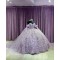 Cape Sleeve Lilac Quince Dresses Sweetheart Neckline 15 Dress