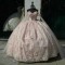 Cape Sleeve Pink Quince Dresses Sweetheart Neck 15 Dress Ball Gown With Bow