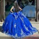 Fringe Sleeve Blue Quince Dress 15 Dresses Sweetheart Neck Ball Gown