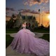 Instagram Dresses Lilac Quince Dress Off Shoulder Vestidos De XV Anos With 3D Flowers