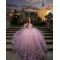 Instagram Dresses Lilac Quince Dress Off Shoulder Vestidos De XV Anos With 3D Flowers