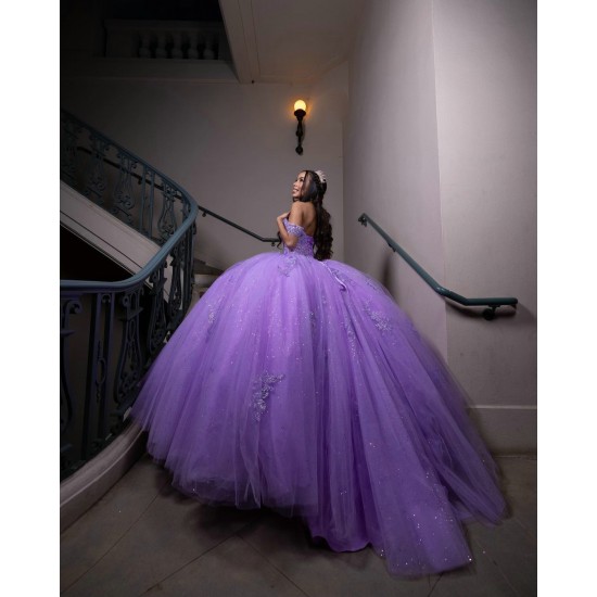 Instagram Gowns Lilac Quince Dress Girl Off Shoulder Vestidos De 15 Anos