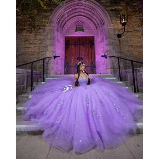 Instagram Gowns Lilac Quince Dress Girl Off Shoulder Vestidos De 15 Anos