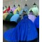 Long Sleeve Blue Quinceanera Dresses Sweetheart Neck 15 Dress