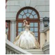 Long Sleeve Champagne Quinceanera Dresses Sweetheart Neck 15 Dress