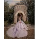 Long Sleeve Lilac Quinceanera Dress 2024 Ball Gown Princess Dresses