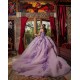 Long Sleeve Lilac Quinceanera Dress 2024 Ball Gown Princess Dresses