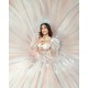 Long Sleeve Pink Quinceanera Dress Sweet 16 Dresses Vestidos De 15 Anos