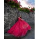 Long Sleeve Red Quince Dress V Neck 15 Dresses