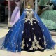 Navy Blue Quinceanera Dresses Off Shoulder 15 Dress