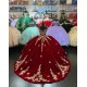 Of The Shoulder Burgundy Quinceanera Dress Sweetheart Metallic Leaf 15 Dresses