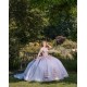 Off Shoulder 2024 Princess Dresses Lilac Quinceanera Dress With Bow