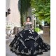 Off Shoulder Black Quince Dresses Sweetheart Neck 15 Dress