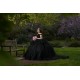 Off Shoulder Black Quinceanera Dresses Sweetheart Neck Lace Appliques 15 Dress