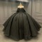 Off Shoulder Black Quinceanrea Dress XV Dress Sweet Vestidos De 15 Anos