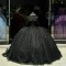 Off Shoulder Black Vestidos De 15 Anos Sweet 15 Gowns Quinceanera Dress