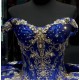 Off Shoulder Blue Quinceanera Dress Sweet 15 Gowns Sequin Vestidos De 15 Anos With Bow