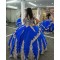 Off Shoulder Blue Quinceanera Dress Sweetheart Neck 15 Dresses Ball Gown