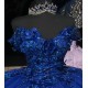 Off Shoulder Blue Quinceanera Dresses Sweetheart Neck 15 Dress