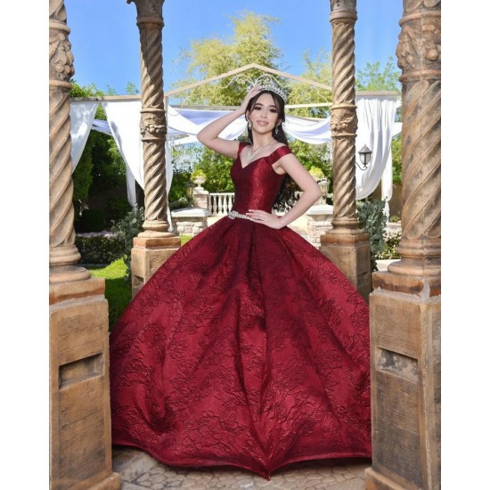 Off Shoulder Burgundy Quince Dresses V Neck 15 Dress