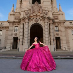 Off Shoulder Burgundy Quinceanera Dresses Sequins Sweetheart Neck 3D Flower