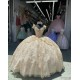 Off Shoulder Champagne Quince Dresses 15 Dress V Neck Ball Gown With Bow