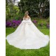 Off Shoulder Champagne Quinceanera Dresses Sequin Sweetheart 15 Dress With Bow