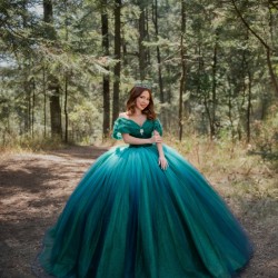 Off Shoulder Emerald Green Quince Dresses Sweetheart Neck 15 Dress