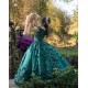 Off Shoulder Emerald Green Quinceanera Dresses Sweetheart Neck 15 Dress