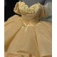 Off Shoulder Gold Quinceanera Dress Sweetheart Neck 15 Dresses