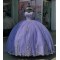 Off Shoulder Lilac Quince Dress Sweetheart Neck Ball Gown 15 Dresses With Bow