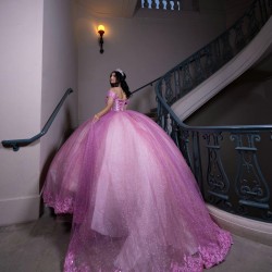 Off Shoulder Lilac Quinceanera Dress Princess Dresses