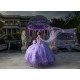 Off Shoulder Lilac Quinceanera Dresses V Neck 15 Dress With 3D Flowers