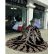 Off Shoulder Navy Blue Quinceanera Dresses Sweetheart Neck Leaf 15 Dress With Bow