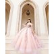 Off Shoulder Pink Quince Dress Sweetheart Neck Vestidos De 15 Anos