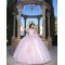 Off Shoulder Pink Quince Dresses Lace Appliques Sweetheart Neck 15 Dress