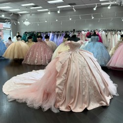 Off Shoulder Pink Quinceanera Dress Vestidos De 15 Anos Instagram Gowns