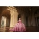 Off Shoulder Pink Quinceanera Dresses Pearl Sweetheart Neck 15 Dress