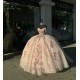 Off Shoulder Pink Quinceanera Dresses Sweetheart Neck Ball Gown 15 Dress