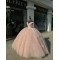 Off Shoulder Pink Quinceanera Dresses V Neck Ball Gown 15 Dress